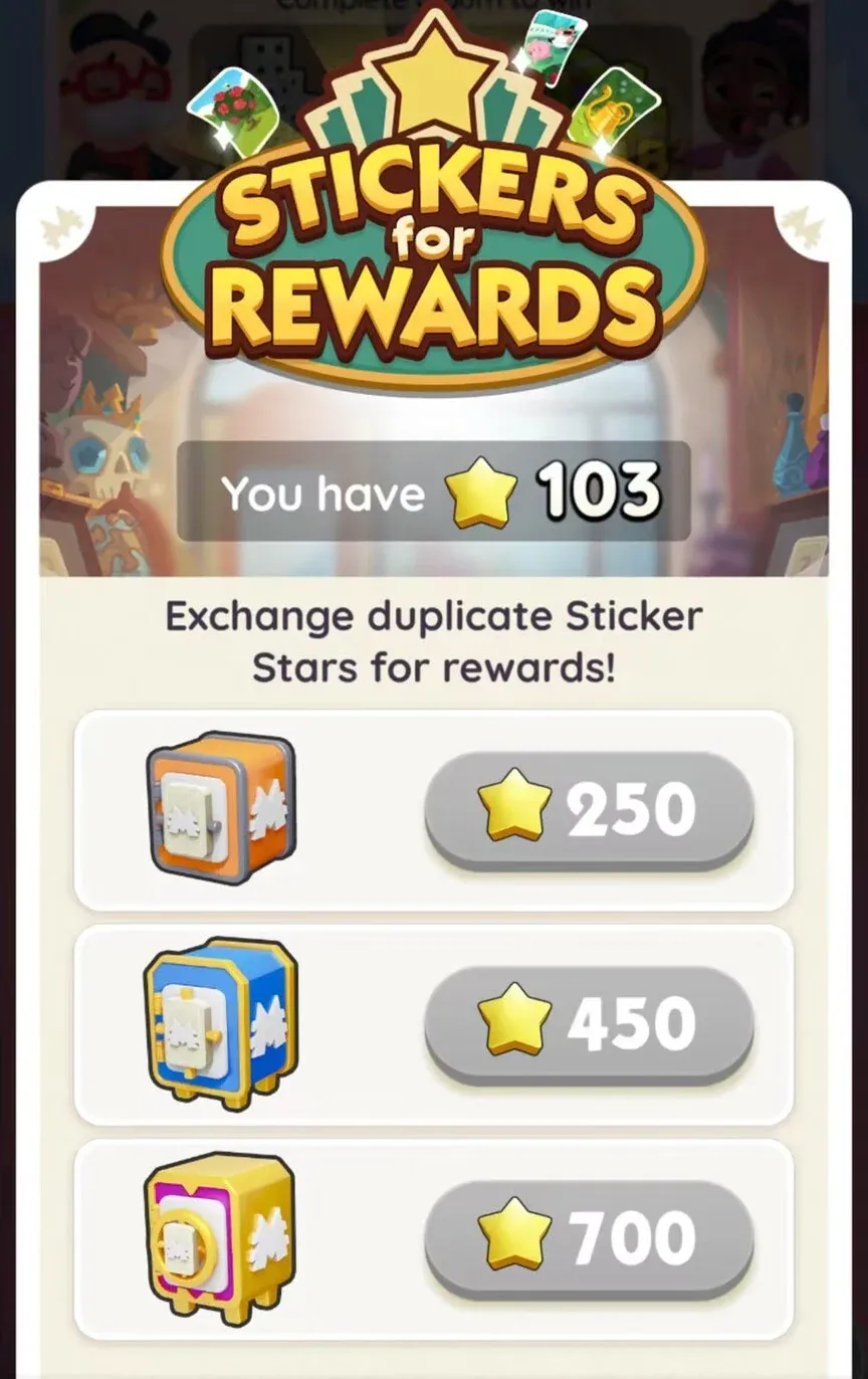 Monopoly Go Stickers for Rewards Screenshot