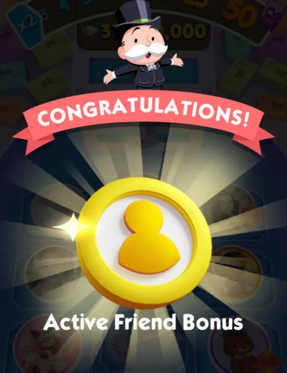 Monopoly Go Community Chest Active Friend Bonus
